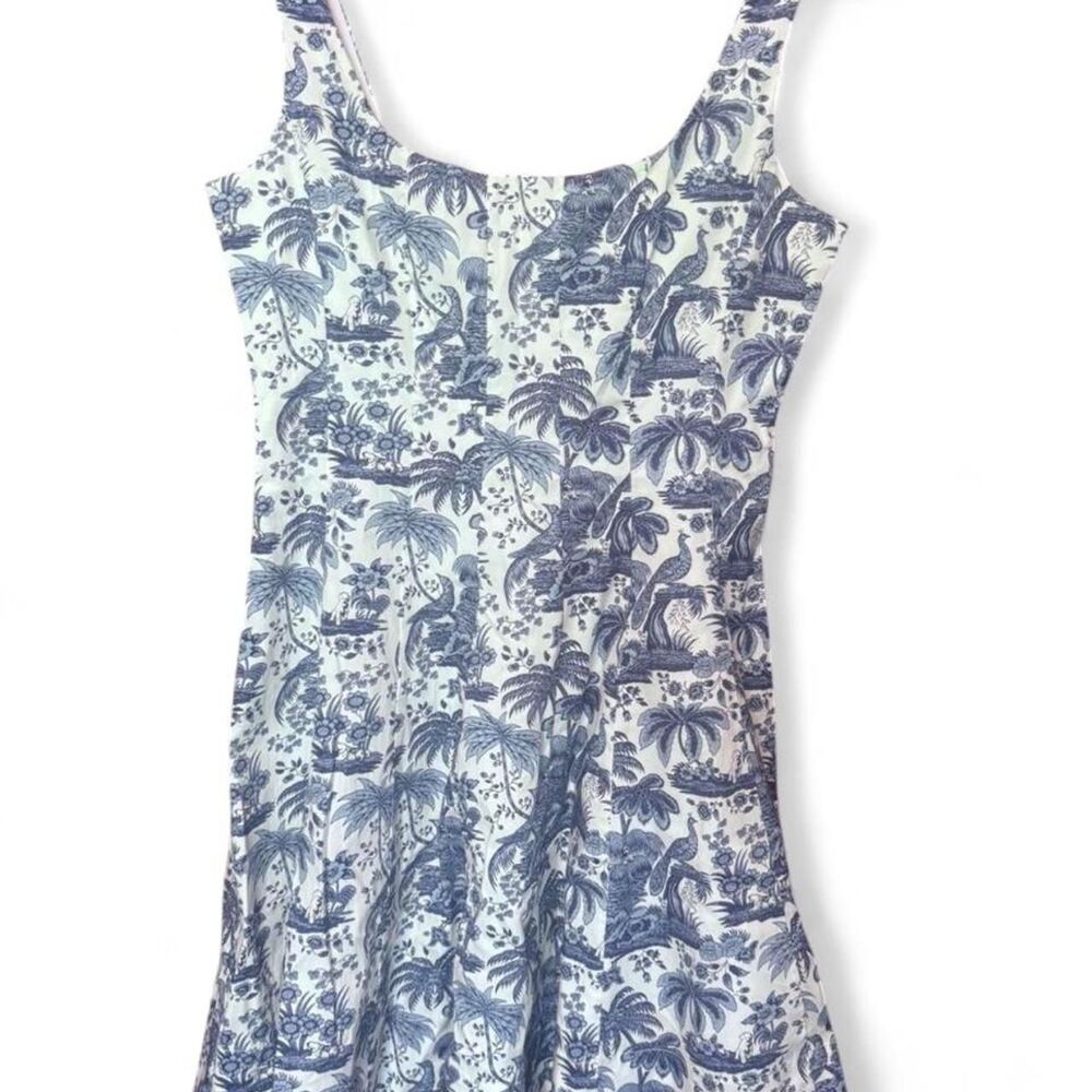 Staud Women's Blue and White Dress